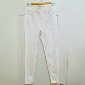 Old Navy Rockstar White Super Skinny Jeans